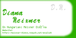 diana meixner business card